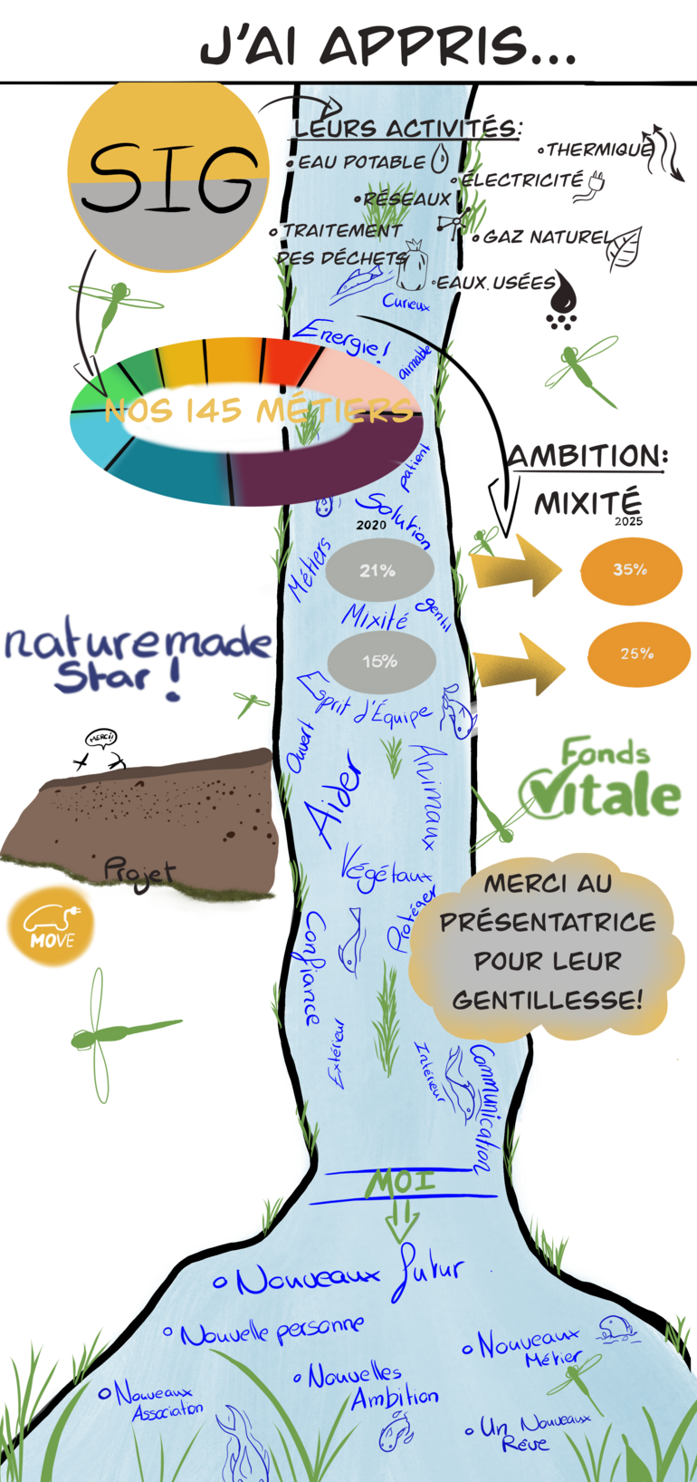 Webinaire "Les métiers techniques dans le développement durable avec les SIG", commentaire de Nessa